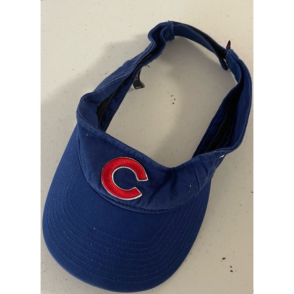 Chicago Cubs 47 Brand Strapback Visor - One Size Fits All Mlb Baseball Cap Hat